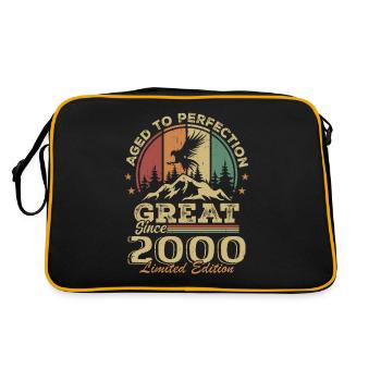 Anniversaire vintage 2000 - idée cadeau rétro 2000 - Sac Retro - noir/or - Dos