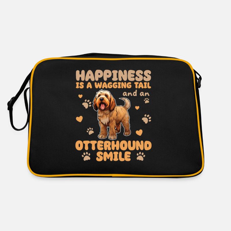 Le bonheur est une queue qui remue et un lévrier Sac Retro