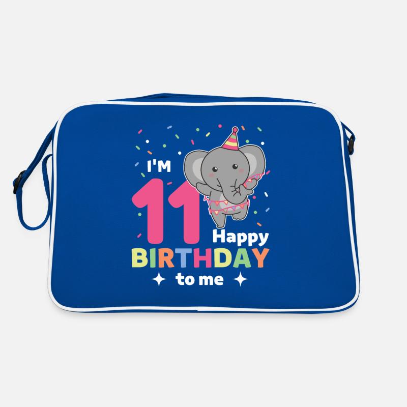 Eléphant pour les 11 ans pour les enfants de onze ans Sac Retro