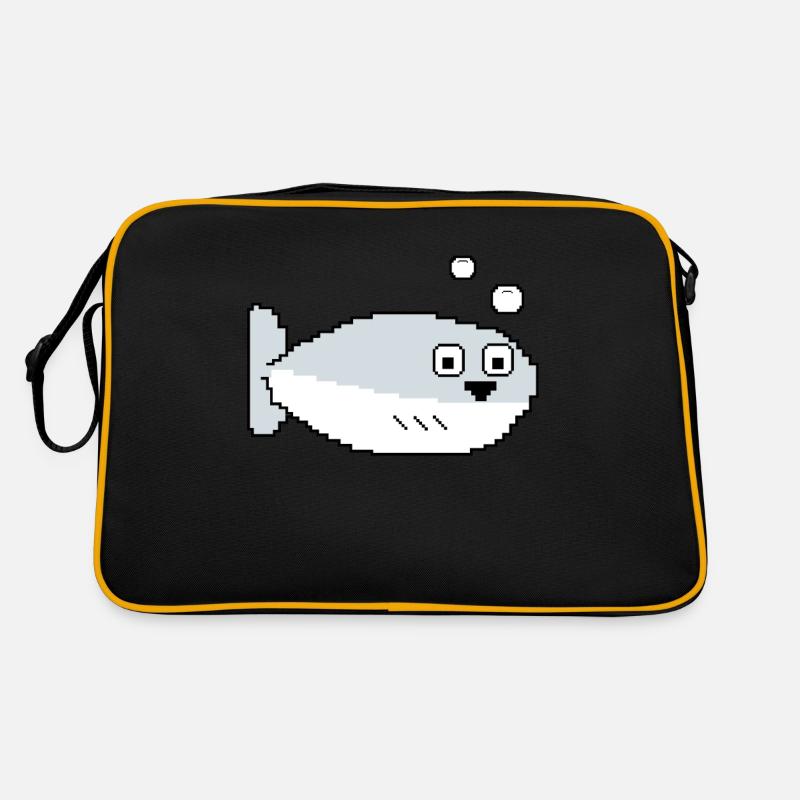Sacabambaspis Fish Meme Pixel Retro Bag