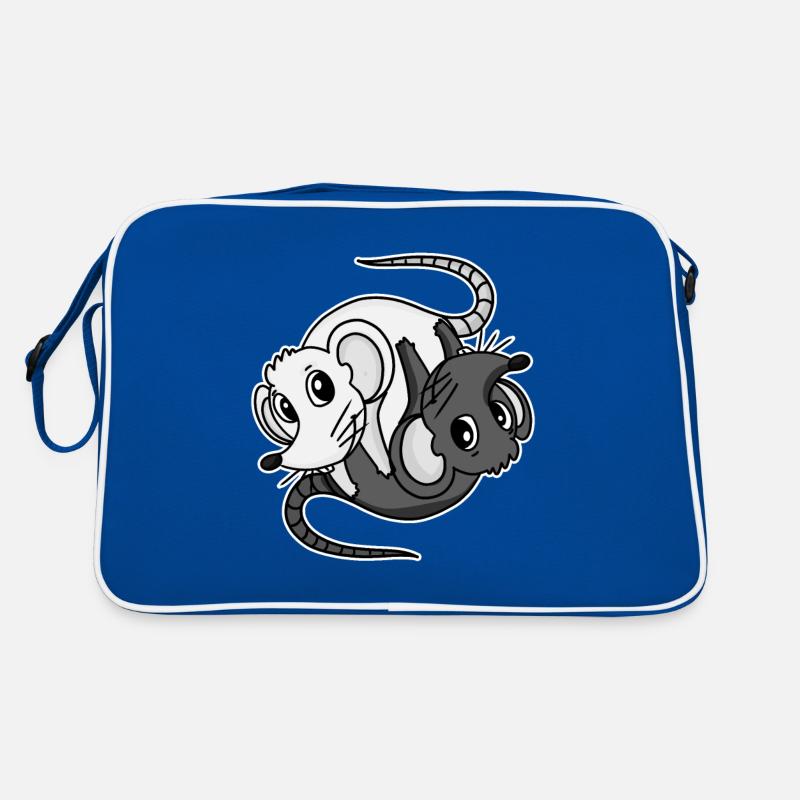Yin Yang Mouse Mice Retro Bag