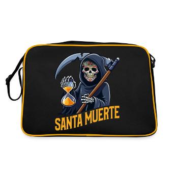 Santisima Muerte Dia De Los Muertos Mexicain - Sac Retro - noir/or - Dos