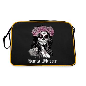 Santisima Muerte Dia De Los Muertos Mexicain - Sac Retro - noir/or - Dos