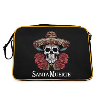 Santisima Muerte Dia De Los Muertos Mexicain - Sac Retro - noir/or - Dos