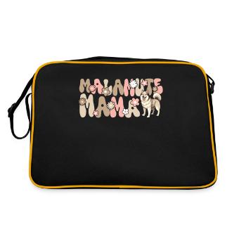 Malamute d’Alaska Groovy Malamute Mama - Sac Retro - noir/or - Dos