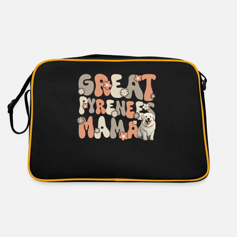 Pyrenäenberghund Groovy Great Pyrenees Mama Retro Tasche