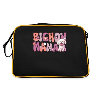 Bichon frisé Groovy Bichon Mama - Sac Retro - noir/or - Dos