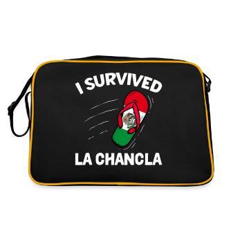 Drapeau mexicain du Mexique - Sac Retro - noir/or - Dos