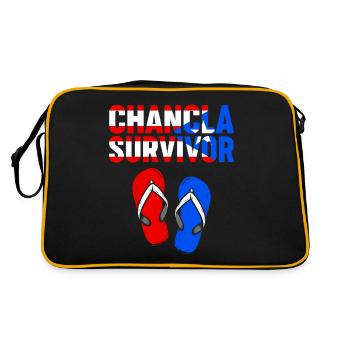 Chancla Survivant La Chancla Portoricain - Sac Retro - noir/or - Dos