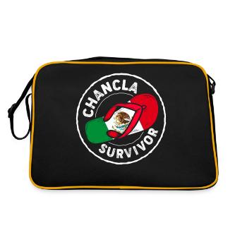 Chancla Survivant La Chancla Mexicain Mexique Fla - Sac Retro - noir/or - Dos