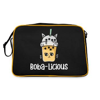Thé au lait Bubble Tea - Sac Retro - noir/or - Dos