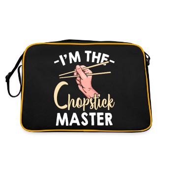 Asian-American chopsticks - Retro Bag - black/gold - Back