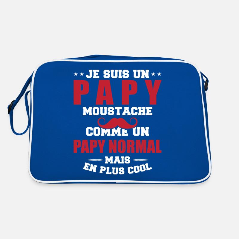 Un papy moustache comme un papy normal Sac Retro