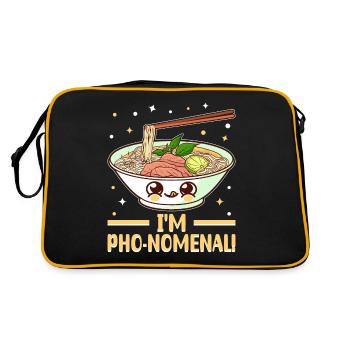 Soupe de nouilles vietnamienne Cuisine asiatique - Sac Retro - noir/or - Dos