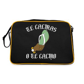 Hispanique Latino-Américain Mexicain - Sac Retro - noir/or - Dos