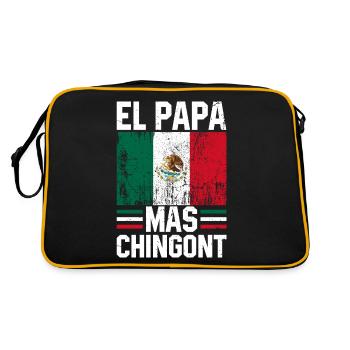 Hispanique Latino-Américain Mexicain V - Sac Retro - noir/or - Dos