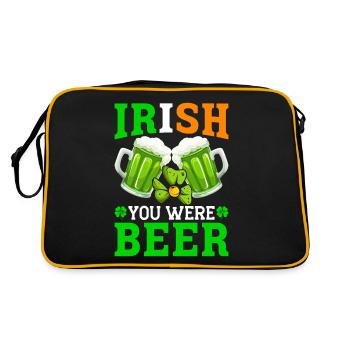 Drôle de Saint-Patrick irlandais - Sac Retro - noir/or - Dos