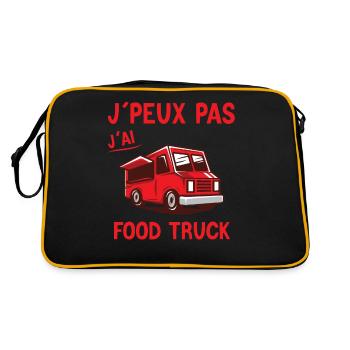Food truck - Fast Food - Restauration - Sac Retro - noir/or - Dos