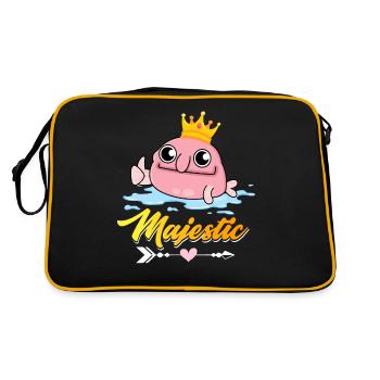 Drôle de Blobfish King Créature marine - Sac Retro - noir/or - Dos