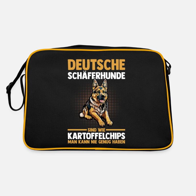 Hund Deutscher Schäferhund Retro Tasche