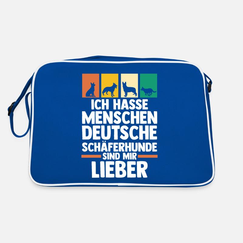 Hund Deutscher Schäferhund Retro Tasche