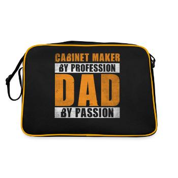 Dad By Passion Profession Cabinet Maker - Retro Bag - black/gold - Back