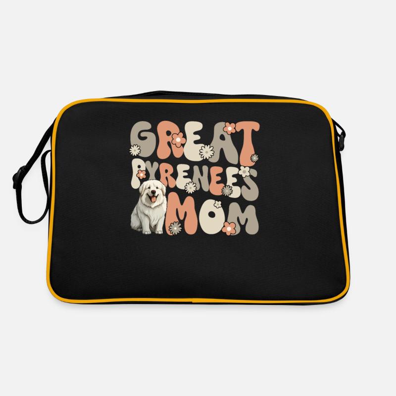 Pyrenean Mountain Dog Groovy Great Pyrenees Mom Retro Bag