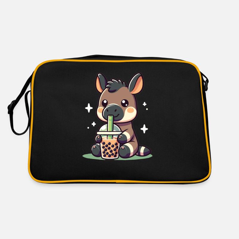 Kawaii Okapis Bubble Tea Boba Okapi Sac Retro