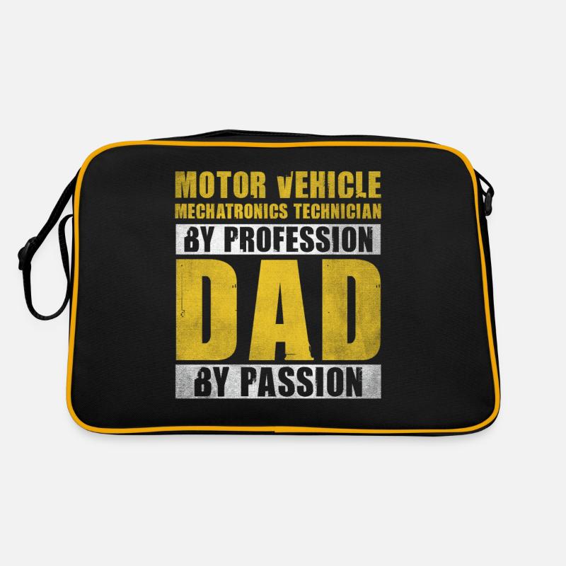 Dad By Passion Profession Automotive Mechatronics Retro Tasche