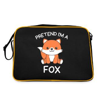 Imagine I'm a Fox Halloween - Retro Bag - black/gold - Back