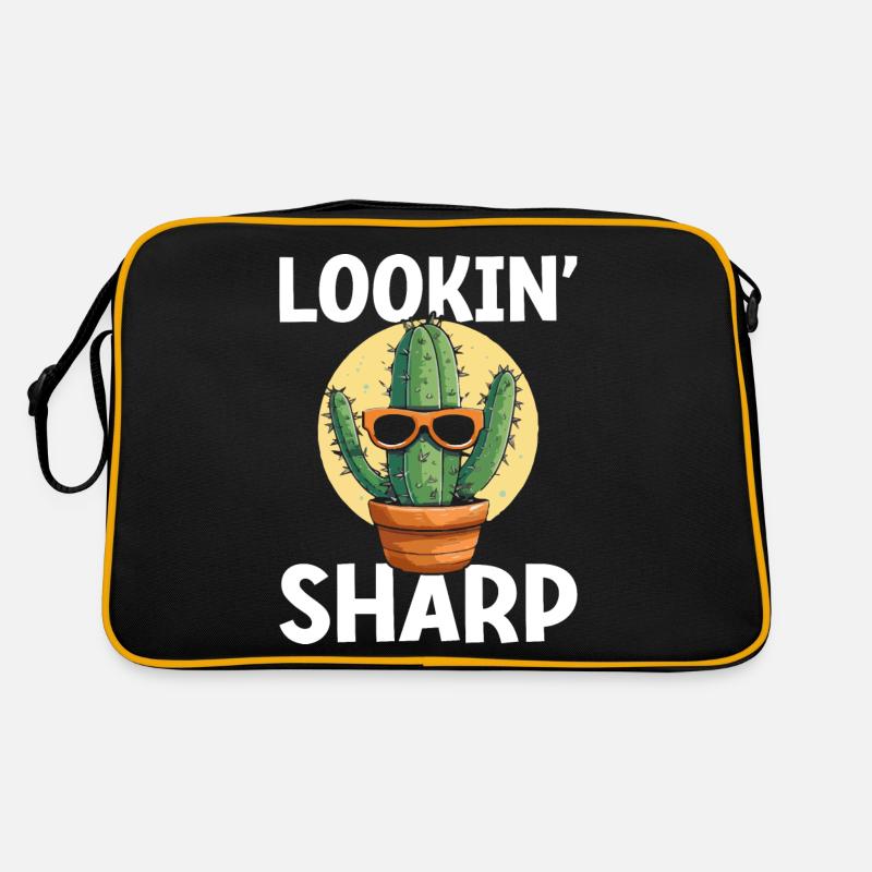 Funny Succulent Cactus Retro Bag