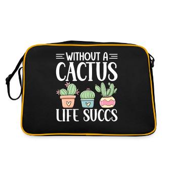 Drôle de succulente - Sac Retro - noir/or - Dos