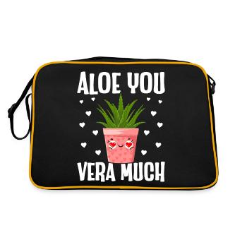 Drôle d’Aloe Vera succulent - Sac Retro - noir/or - Dos