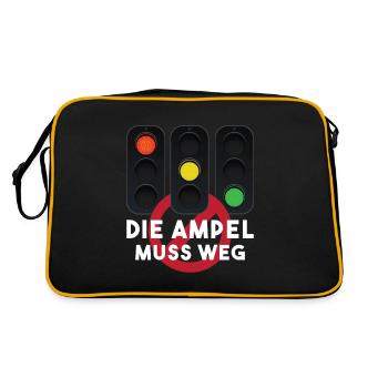 The traffic lights have to go - Retro Bag - black/gold - Back