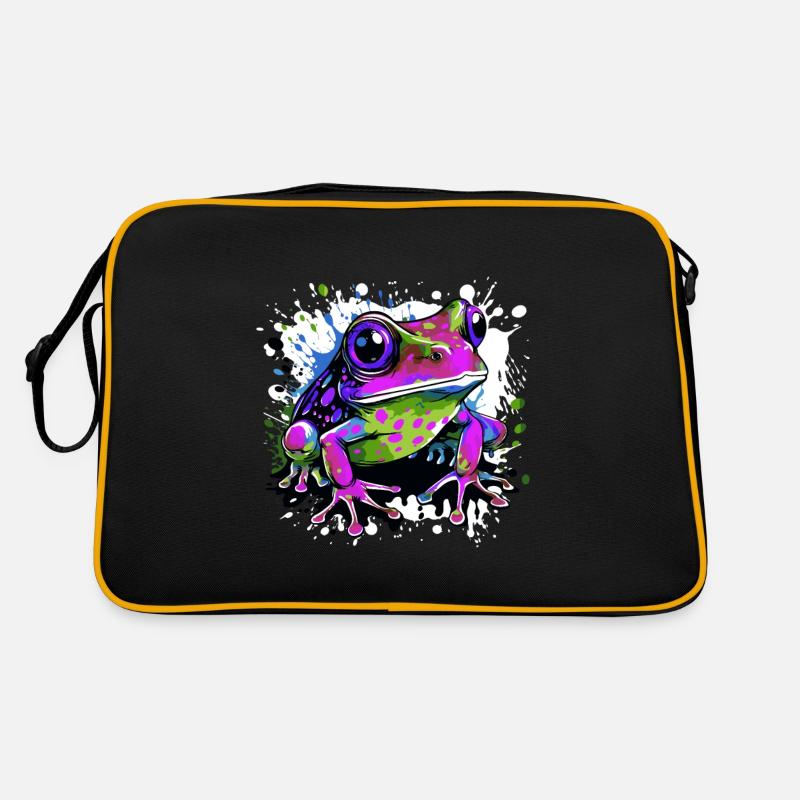 Frosch Bunt Retro Tasche