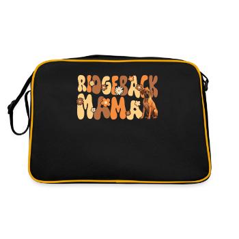 Rhodesian Ridgeback Groovy Ridgeback Mom - Retro Bag - black/gold - Back