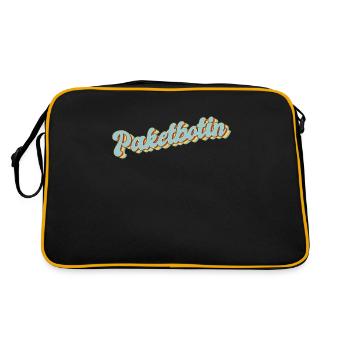 Parcel Driver Graduation Gift Parcel Carrier - Retro Bag - black/gold - Back