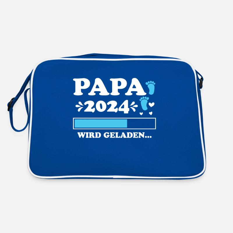 Vater 2024 Werdender Papa Loading 2024 Retro Tasche