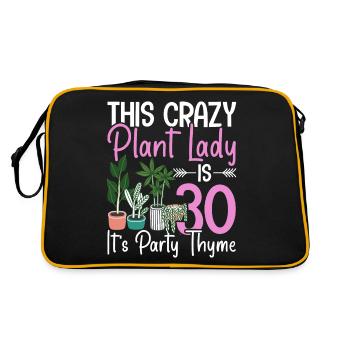 Houseplant 30 Years Old Birthday - Retro Bag - black/gold - Back