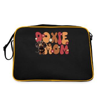 Teckel Groovy Doxie Maman - Sac Retro - noir/or - Dos