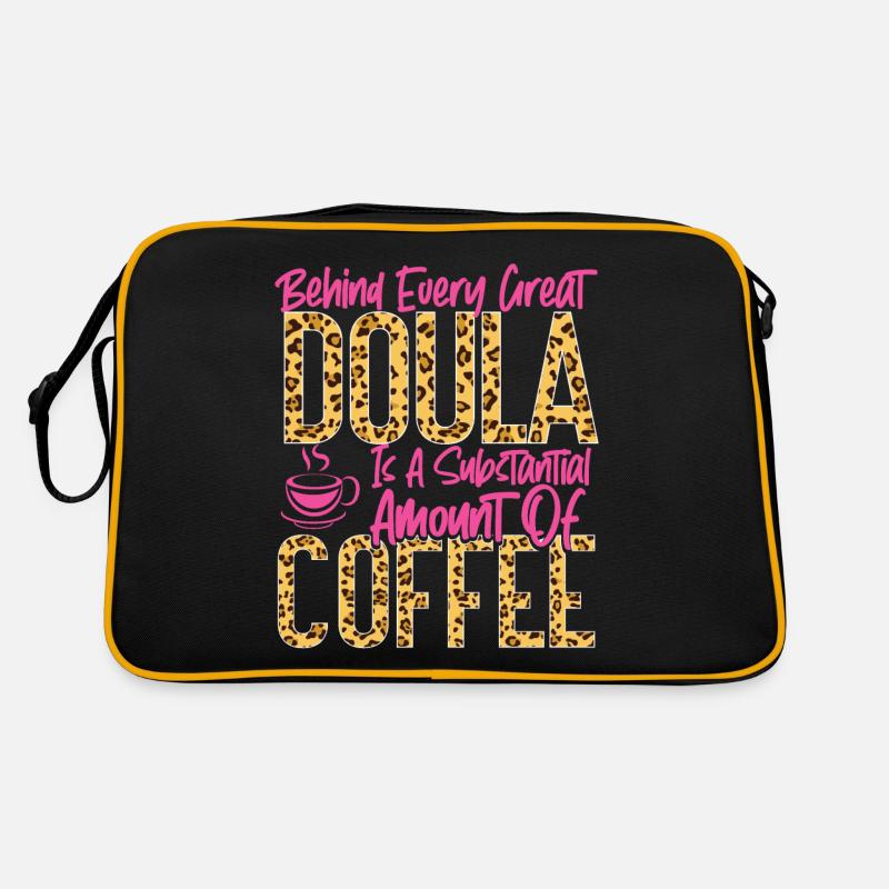 Doula Travailleuse De La Naissance Café Derrière Sac Retro
