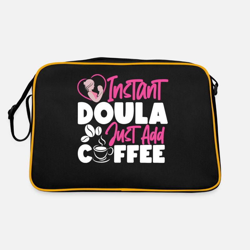 Doula Birth Worker Coffee Instant Retro Tasche