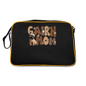Cairn Terrier Groovy Cairn Maman - Sac Retro - noir/or - Dos