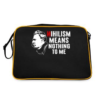 Philosophy Theory Friedrich Nietzsche - Retro Bag - black/gold - Back