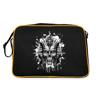 Squelette de crâne de pharaon - Sac Retro - noir/or - Dos