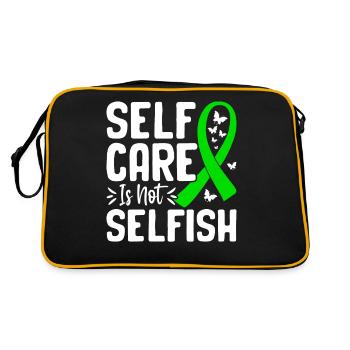 Mental health awareness - Retro Bag - black/gold - Back