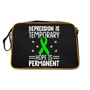 Santé mentale - Sac Retro - noir/or - Dos