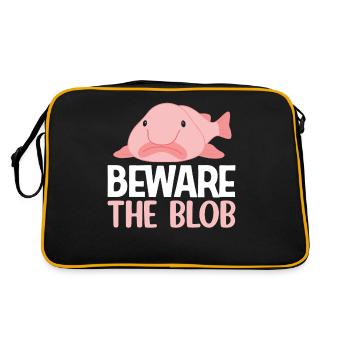 Drôle de poisson-mouche créature marine - Sac Retro - noir/or - Dos