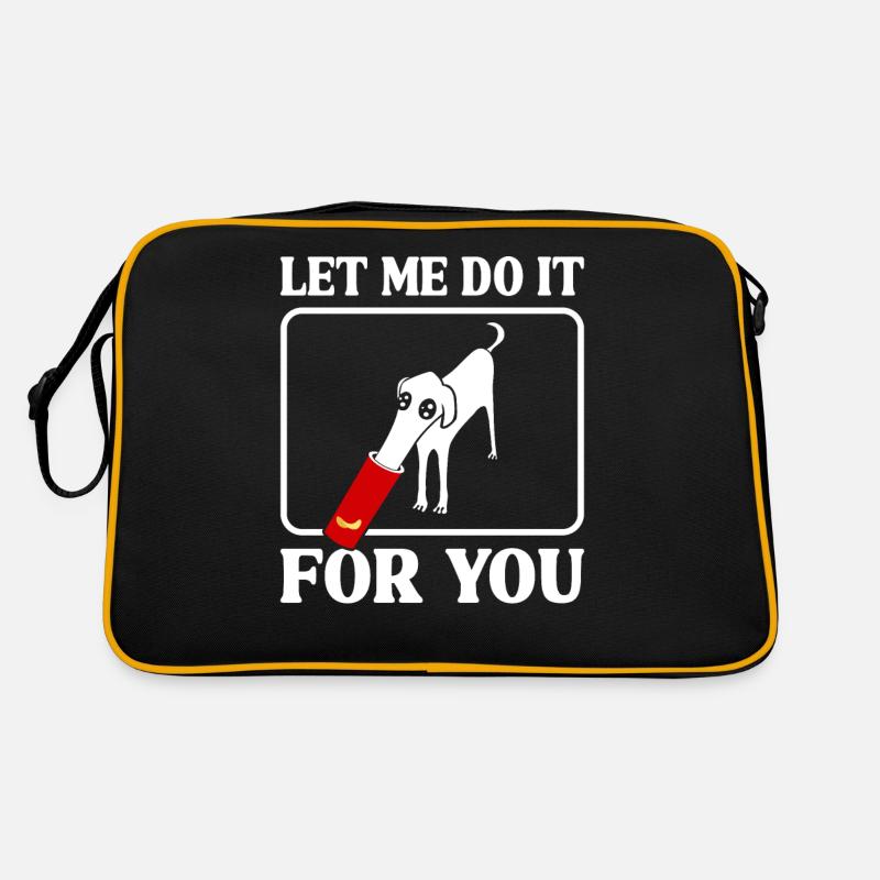 Drôle de chien barzoï Meme Sac Retro