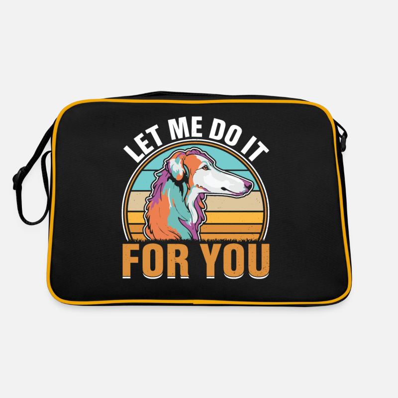 Chien barzoï rétro Meme Sac Retro